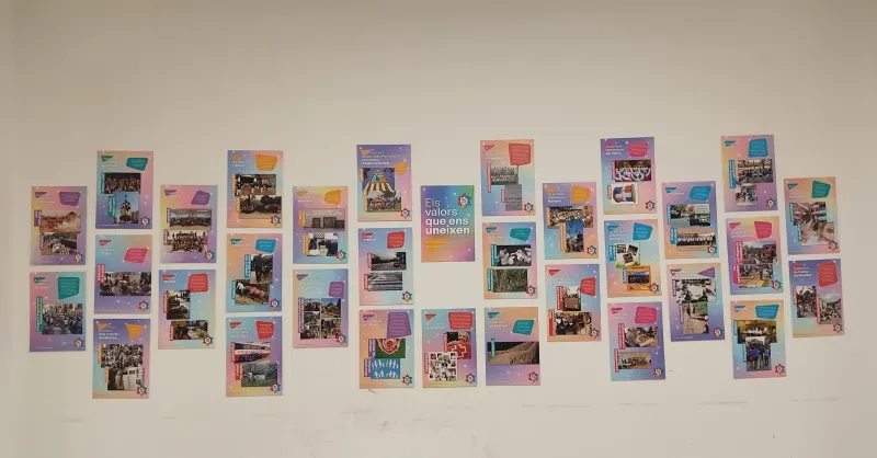L’exposició itinerant «Els valors que ens uneixen» del PEC es trasllada a l’escola El Farell