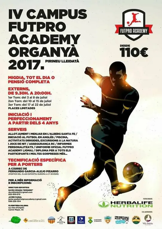 Recta final d'inscripcions al Campus Futpro Academy a Organyà