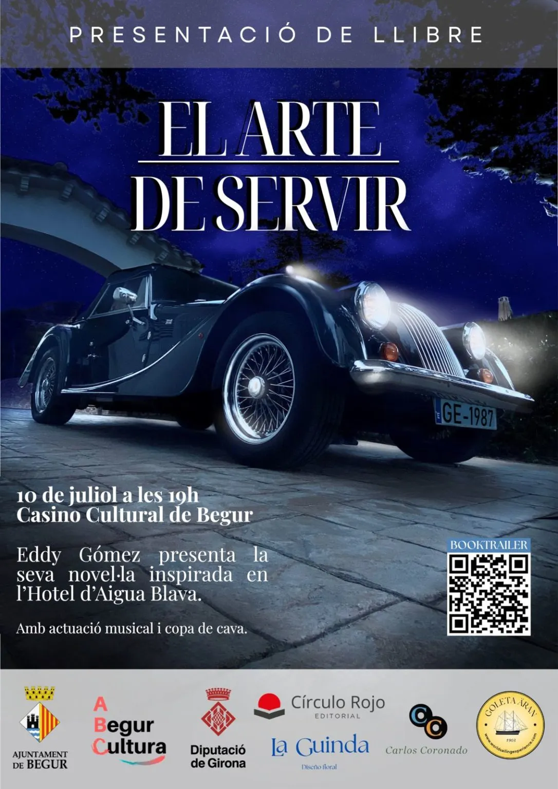 ‘El Arte de Servir’, el nou llibre d’Eddy Gómez, es presenta a Begur el 10 de juliol