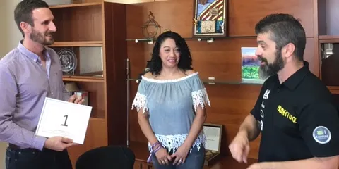 Aquest matí ha tingut lloc la recepció institucional a la familia impulsora del Proyecto Pol