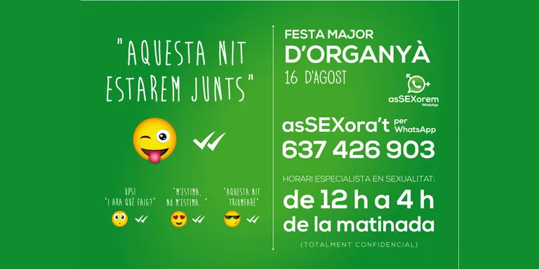 El servei 'Assexorem', aquest dissabte a la Festa Major d'Organyà
