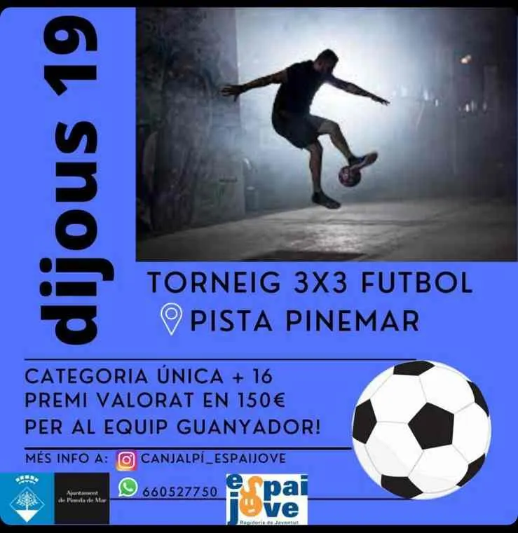 L'Espai Jove organitza un torneig de 3x3 de Futbol