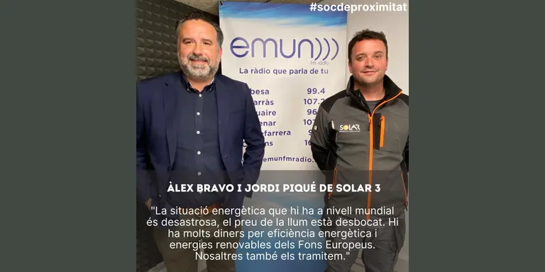 #socdeproximitat amb Àlex Bravo i Jordi Piqué de Solar 3