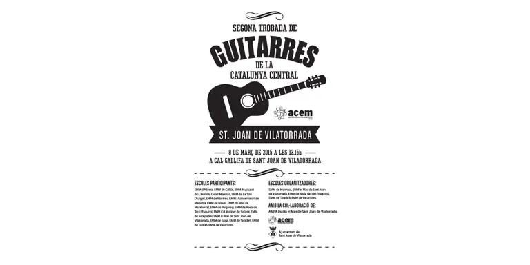 L'Escola Municipal de Música de la Seu participa a la 2a Trobada de Guitarres de la Catalunya Central