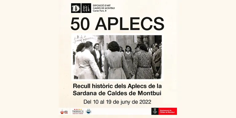Una exposició a la Sala Delger aplega mig segle d'aplecs sardanístics a Caldes