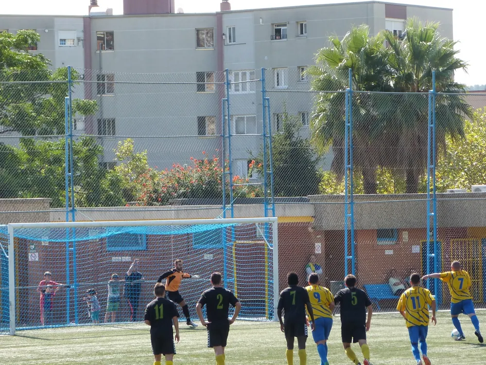 Puchi amb aquest penal de la primera volta va fer el primer dels dos gols que ha marcat a l'Olímpic