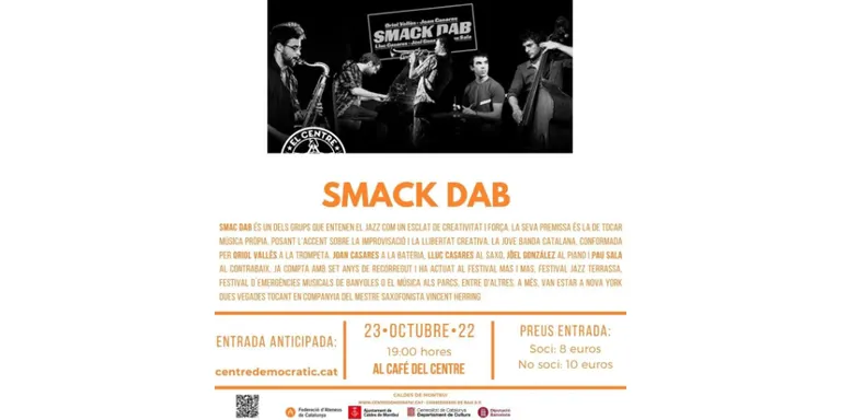 Smack Dab portarà el seu jazz amb accent jove al Cafè del Centre