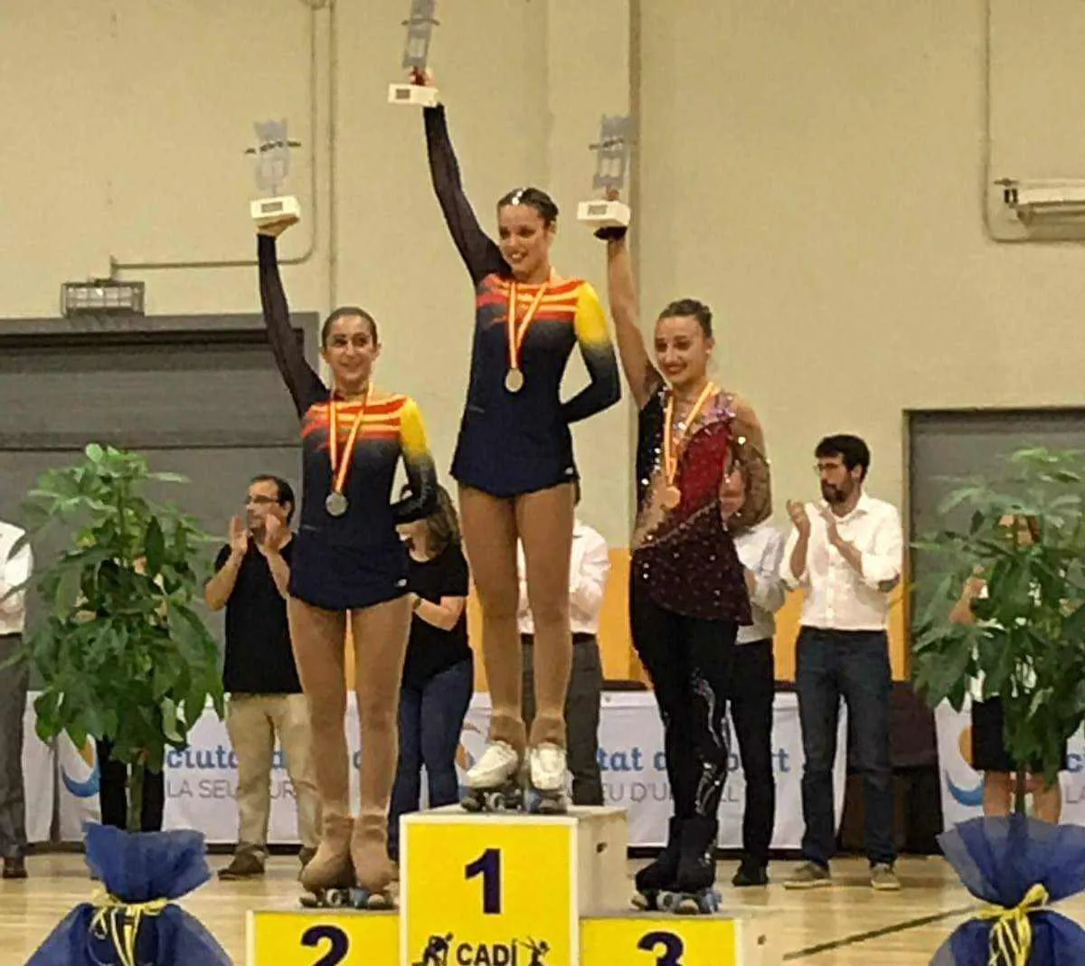 La patinadora Marina Luna, de l'Associació de Patinatge Artístic Alt Maresme, sotscampiona d'Espanya