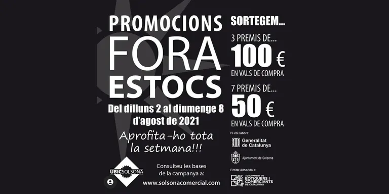 La UBIC repartirà 650 euros en vals de compra en el Fora Estocs d'Estiu