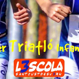 Entrevistes de la Justa del 19/5/2016 — 3a Triatló Infantil de Sant Just: 152 inscrits, nou format de relleus per equips i aposta per la formació - episode art