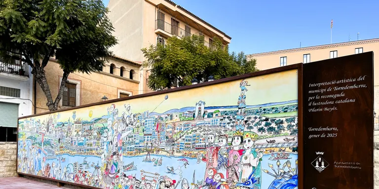 L'oposició posa en qüestió la ubicació del mural de Pilarín Bayés