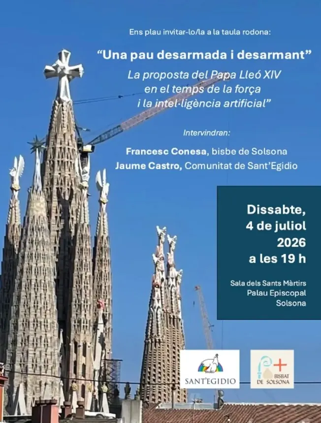 El bisbe de Solsona i el responsable de la Comunitat de Sant Egidi de Barcelona protagonitzen una taula rodona aquest cap de setmana
