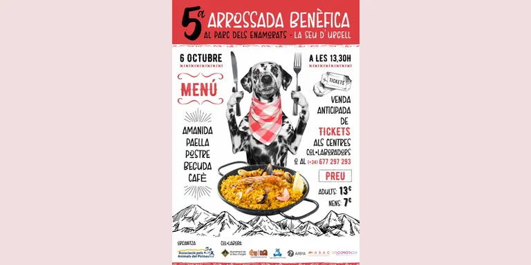 Arrossada benèfica a favor de l'Associació pels Animals del Pirineu
