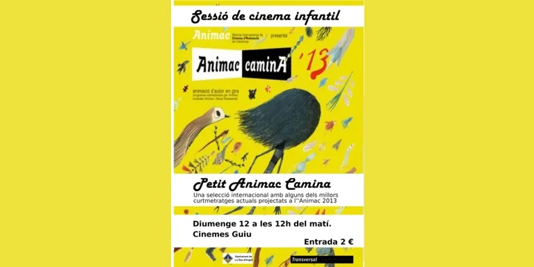 Sessió de cinema infantil amb Petit Animac Camina a Cinemes Guiu