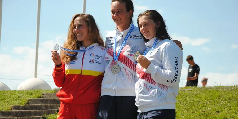 Núria Vilarrubla, subcampiona d'Europa d'eslàlom en C1 femení