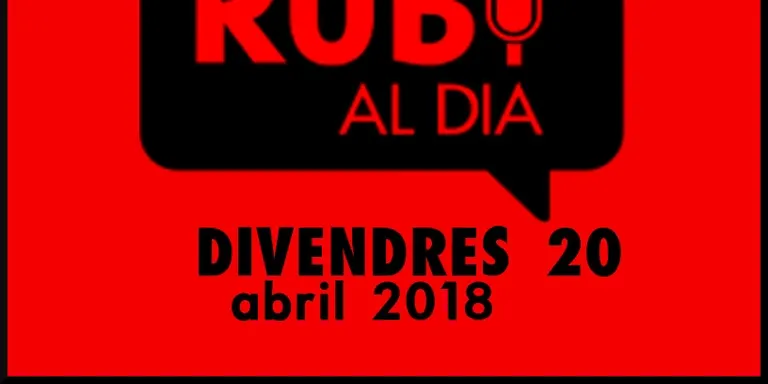 RUBÍ AL DIA divendres 20 ABRIL 2018