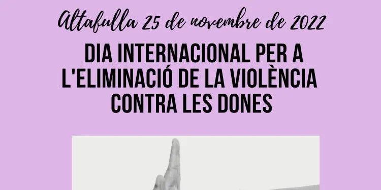 Altafulla commemorarà el Dia Internacional Per l'Eliminació de la Violència Envers les Dones implicant-hi als infants i joves de la vila