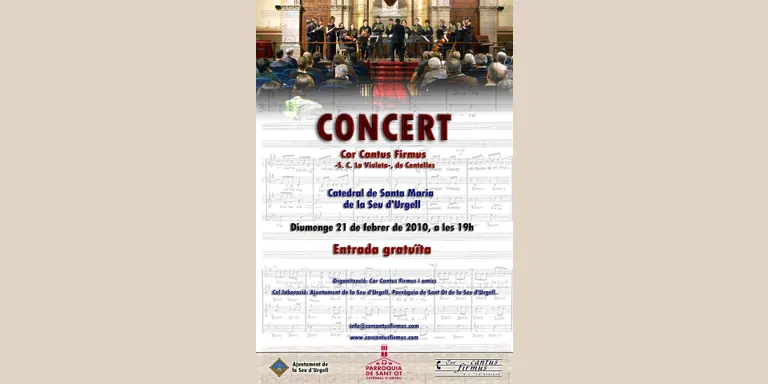 Concert del Cor Cantus Firmus de Centelles a la Seu d'Urgell