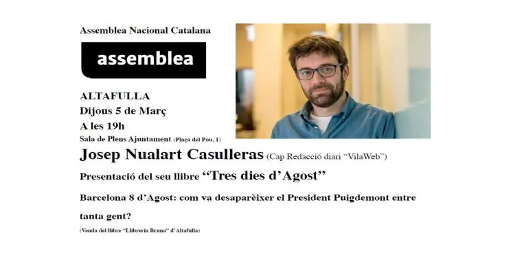 L’ANC manté la seva activitat social i cultural a Altafulla amb una nova proposta per aquest dijous
