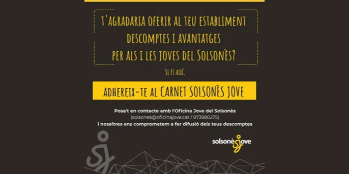Un carnet oferirà als joves descomptes i avantatges als establiments del Solsonès