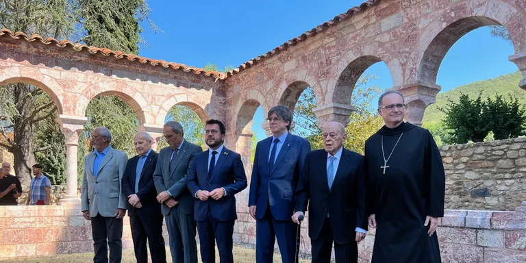 Puigdemont participa amb Aragonès, Torra, Montilla i Pujol en l’homenatge a Pau Casals a la Catalunya Nord