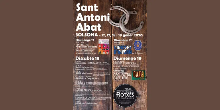 Solsona s'endinsa aquest cap de setmana en la Festa de Sant Antoni Abat amb la incorporació d'un concurs de botifarra i activitats infantils