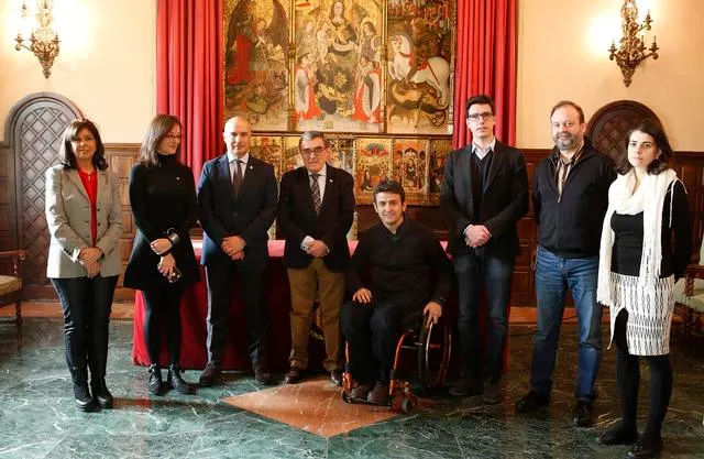 Isidre Esteve, a la Paeria de Lleida (Foto: Hermínia Sirvent)