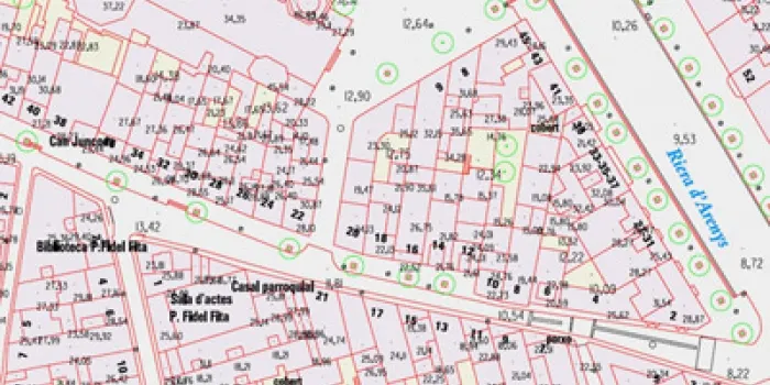 La Diputació actualitza la cartografia topogràfica urbana d'Arenys de Mar a escala 1:1000