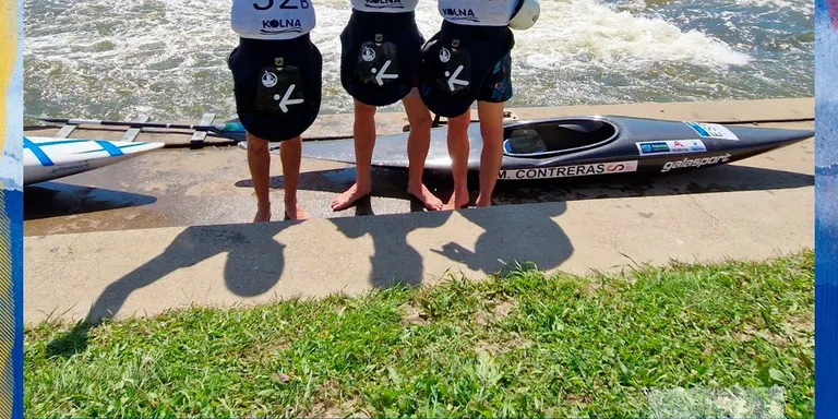 Medalla de plata de Manel Contreras, Pau Echaniz i Álex Goñi en K1 per equips al Mundial d'eslàlom sub-23 i júnior