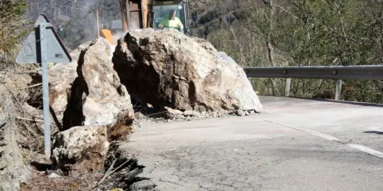 Les darreres pluges provoquen esllavissades a Os de Civís i el Pont de Suert