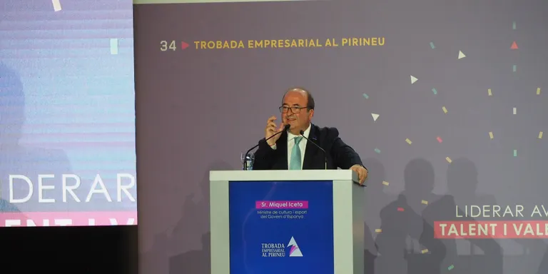Miquel Iceta defensa a la Trobada Empresarial al Pirineu la política econòmica d'aquesta darrera legislatura