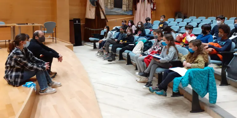 El Consell d'Infants de Caldes proposa incorporar senyals acústics als semàfors per a les persones cégues