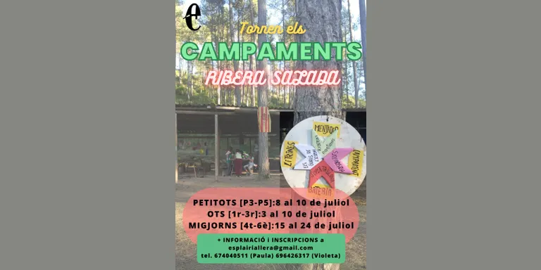 Obertes les inscripcions pels campaments i les rutes d'estiu de l'Esplai Riallera