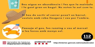 Consells d'autoprotecció davant d'onada de calor