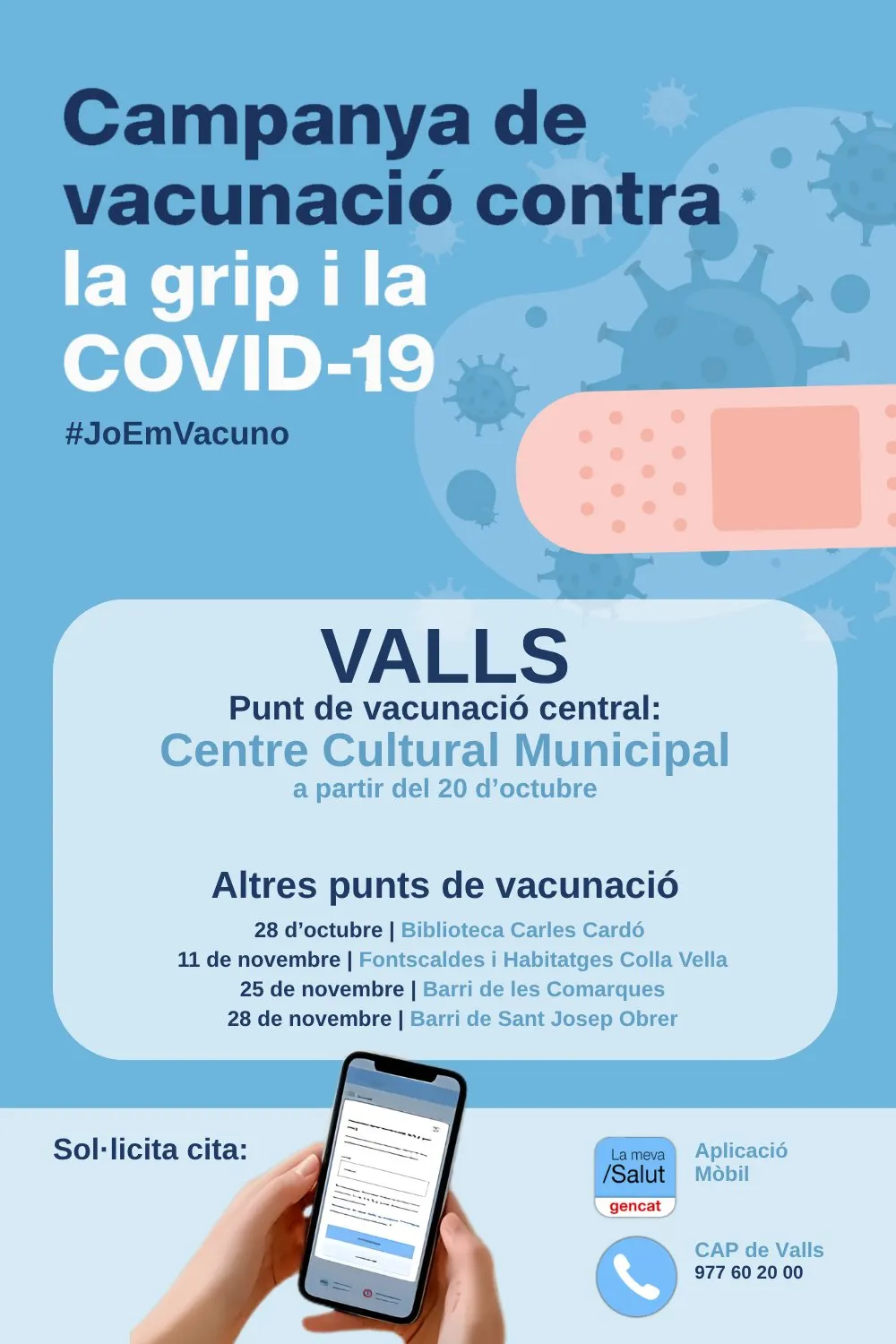 Tret de sortida a la vacunació de la grip i la Covid-19