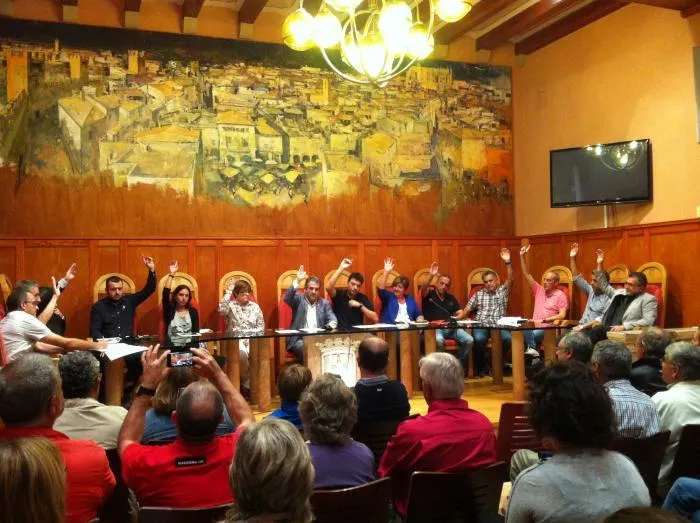 Primer ple de l'any a l'Ajuntament d'Arenys de Mar