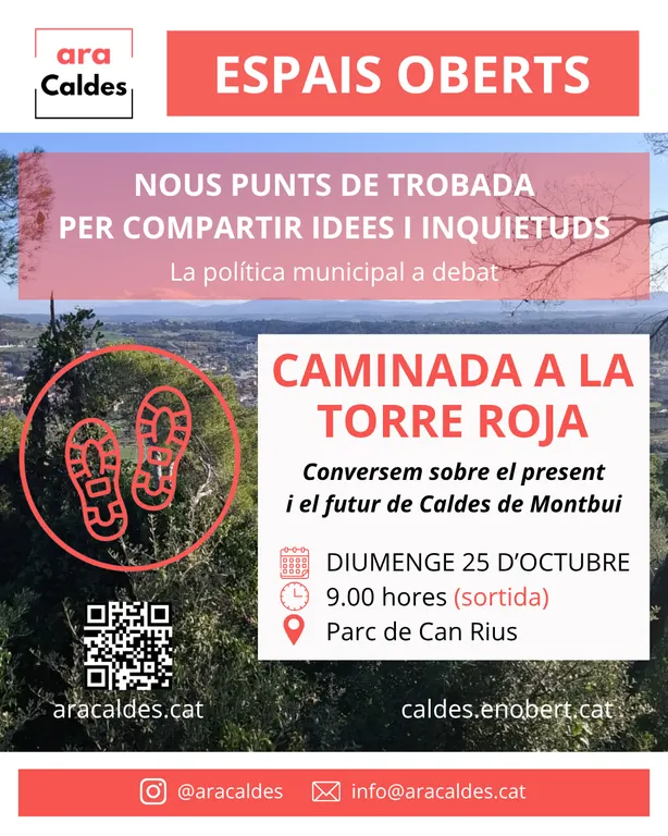 Aquest diumenge arrenca el cicle d’Ara Caldes “Espais oberts”
