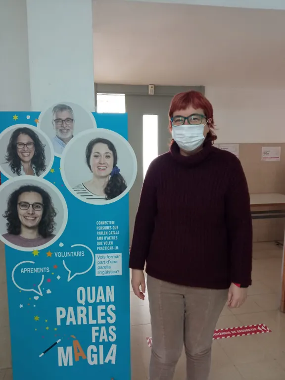 Joves de l'escola d'adults Natura i de la Fundació Gentis participen aquest dimecres a unes converses ràpides de català al Centre Innova