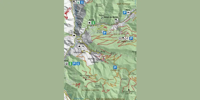 Editat un plànol guia sobre la mobilitat al Parc Natural de l'Alt Pirineu