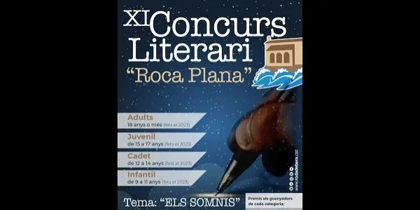 Les obres literàries de l'11è 'Roca Plana' de Roda de Berà parlaran dels somnis