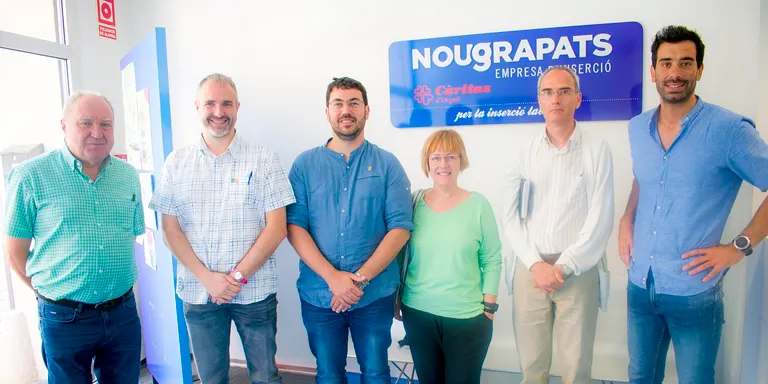 Visita de l'equip de govern de la Seu d'Urgell a Nou Grapats