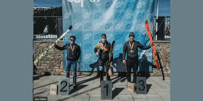 Jordi Alís i Lídia Puyals, subcampions de Catalunya de vertical d'esquí de muntanya
