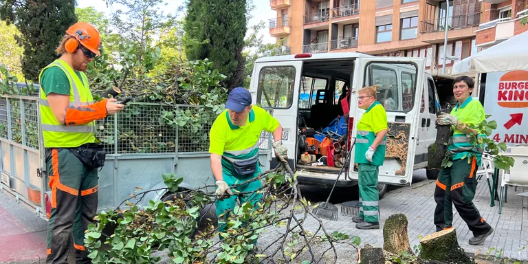 Vic recupera la normalitat després de la forta tempesta de vent i aigua