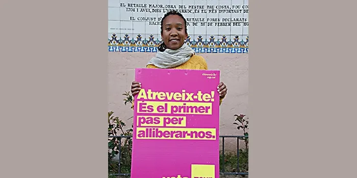 La CUP anima els arenyencs a votar el partit sota el lema ‘Atreveix-te, és el primer pas per alliberar-nos’