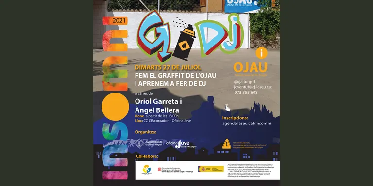 Sessió per dibuixar un grafit i aprendre a fer de DJ al Centre Cívic l'Escorxador