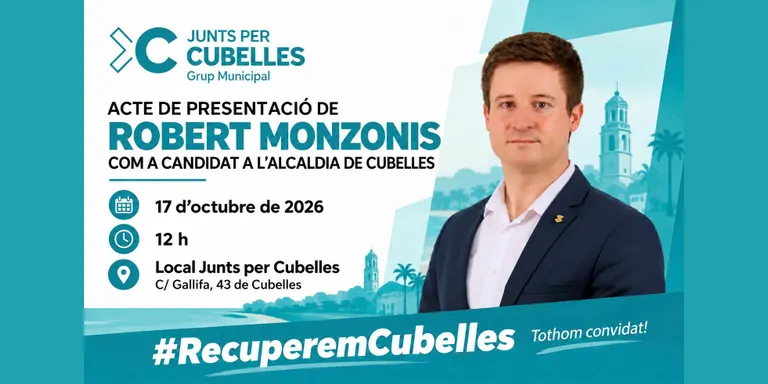 Junts per Cubelles presenta a Robert Monzonis com a candidat en un acte aquest dissabte