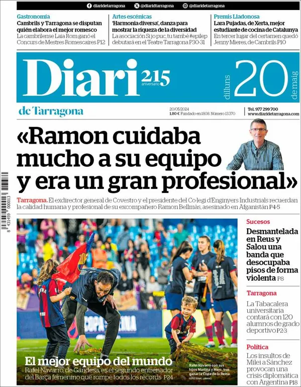 Cop d'ull als diaris d'aquest dilluns 20 de maig