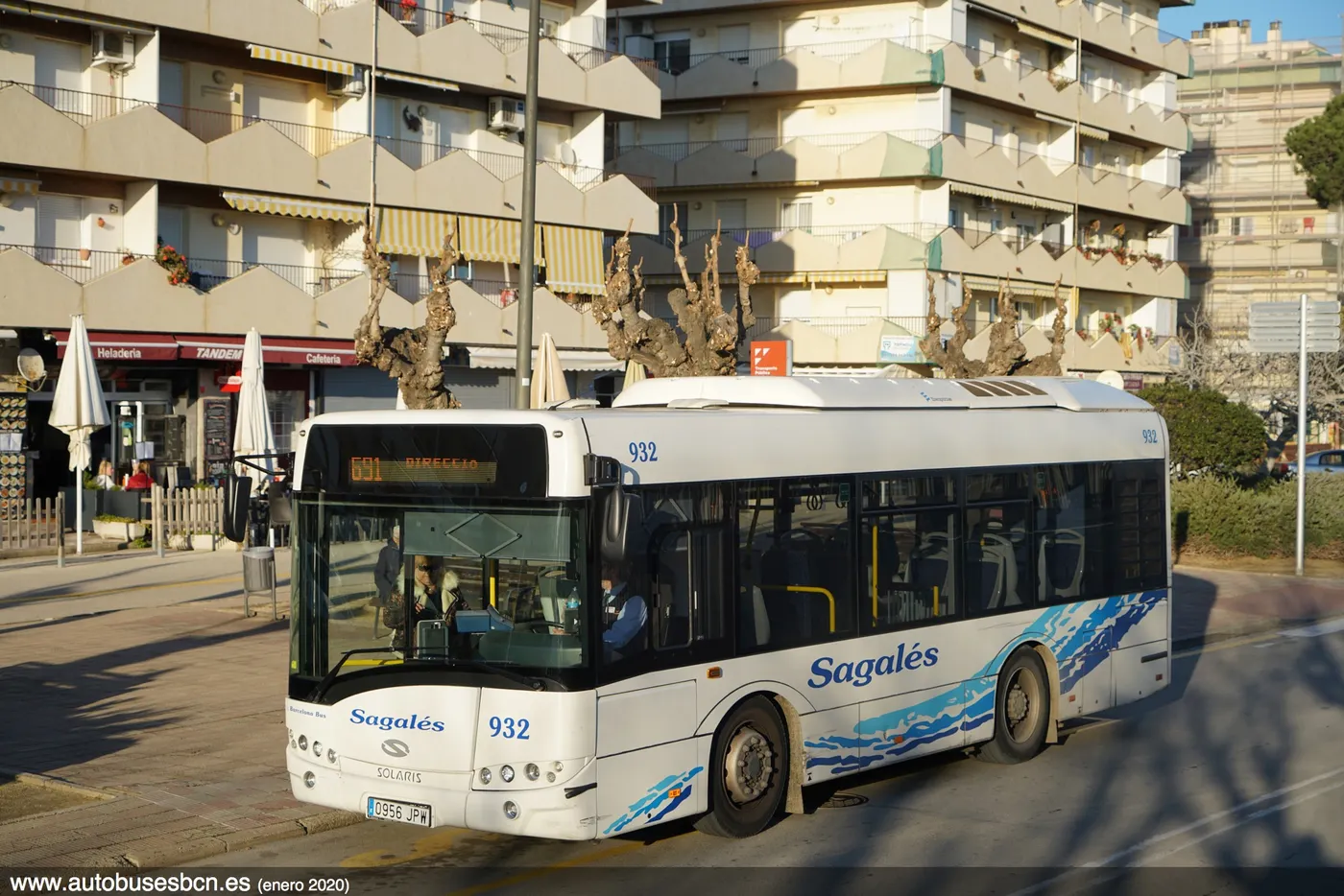 El bus interurbà Pineda-Calella, també gratuït fins el 9 d'abril