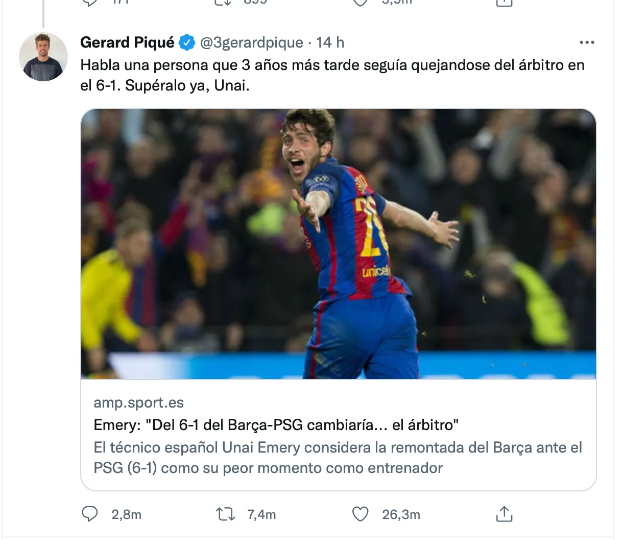 Gerard Piqué encén les xarxes (de nou)