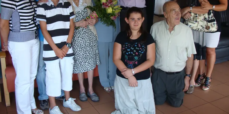 Homenatge a l'àvia centenària Maria Asunción Antúnez